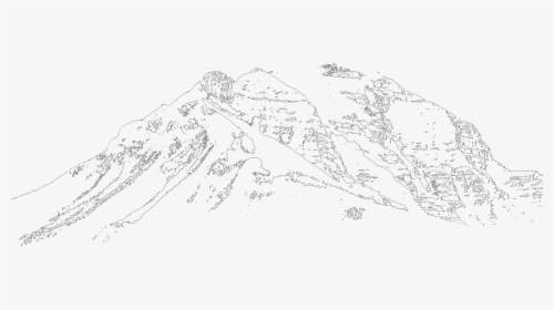 Outline Table Mountain Line Drawing