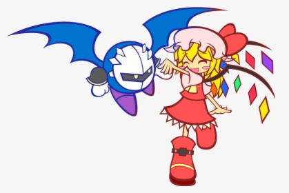 Flandre Scarlet And Meta Knight Drawn By Y&k - Kirby Flandre Scarlet, HD Png Download, Transparent PNG