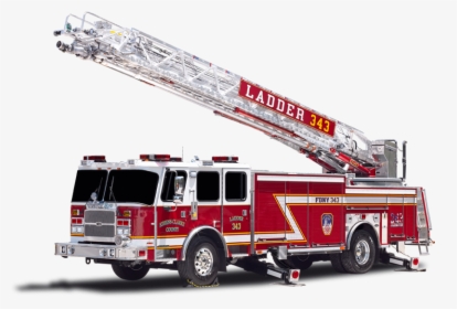 Transparent Fire Engine Png - Clipart Ladder Fire Trucks, Png Download, Transparent PNG