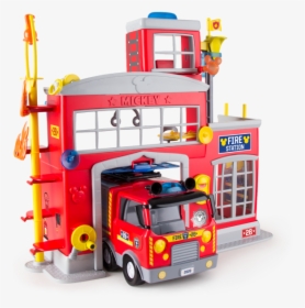 Mickey Emergency Fire Truck - Statie De Pompieri, HD Png Download, Transparent PNG