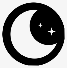 Moon Circle - Moon Icon In Circle, HD Png Download, Transparent PNG