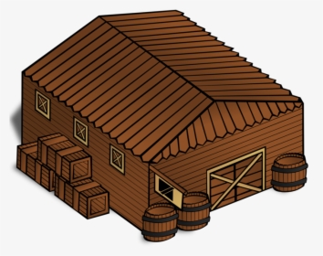 Hut,shed,log Cabin - Warehouse Clip Art, HD Png Download, Transparent PNG