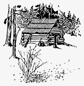 Cabin Png Clip Arts - Log Cabin Cartoon Drawings, Transparent Png, Transparent PNG