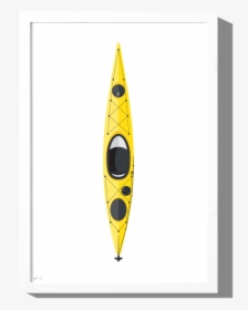 Kayak Art Print With Optional Frame, HD Png Download, Transparent PNG
