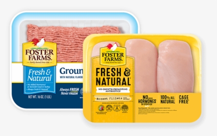 Fresh And Natural Chicken Breast And Ground Turkey - Foster Farms Chicken Thighs, HD Png Download, Transparent PNG