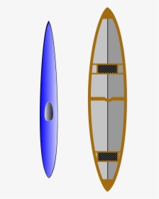 Kayak And Canoe Clip Arts - Canoe Top View Clipart, HD Png Download, Transparent PNG