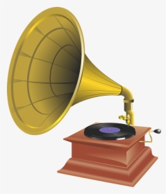 Gramophone, Music, Record, Tool, Playback, Disk - Cartoon Old Record Player, HD Png Download, Transparent PNG