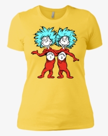 Thing 1 And Thing 2 Ladies - Dr Seuss Clipart, HD Png Download, Transparent PNG