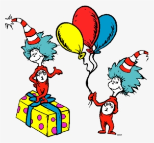 Clip Art Freeuse Library Thing 1 Clipart - Dr Seuss Clip Art, HD Png Download, Transparent PNG