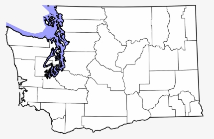 Washington State Outline Png - Blank Map Of Washington State Counties, Transparent Png, Transparent PNG