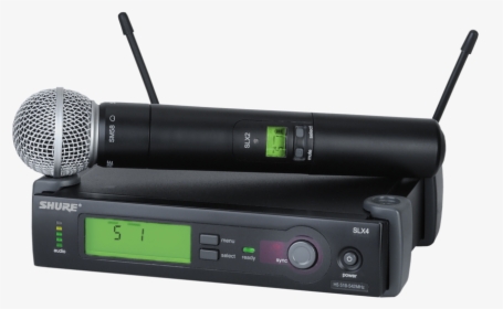 Shure Slx24/sm58 Handheld Wireless Microphone System - Shure Slx24 Sm58, HD Png Download, Transparent PNG