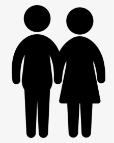 Couple Silhouette - Male Female Png, Transparent Png, Transparent PNG