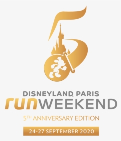 2020 Dlp 5th Anniversary Logo - Run Disney Paris 2020 Logo, HD Png Download, Transparent PNG