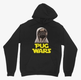 Pug Wars The Last Pug ﻿classic Adult Hoodie - Star Wars, HD Png Download, Transparent PNG