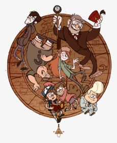 - Gravity Falls Characters Png , Png Download - Gravity Falls Anime Art, Transparent Png, Transparent PNG
