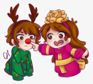 Holiday Sweaters By Cairolingh - Dipper And Mabel Christmas, HD Png Download, Transparent PNG