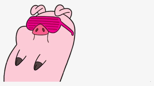 #pig #cartoon #shades #cool #transparent #png #freetoedit - Transparent Gravity Falls Pig Png, Png Download, Transparent PNG