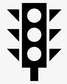 Transparent Stoplight Clipart - Traffic Light Png Transparent Black And White, Png Download, Transparent PNG