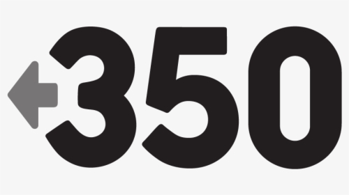 350 Logo, Grayscale Version - 350.org, HD Png Download, Transparent PNG