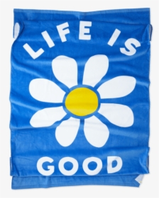 Daisy Beach Towel - Life Is Good Beach Towel, HD Png Download, Transparent PNG