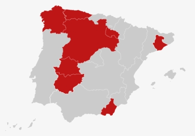 Moncas@cruzroja - Es Www - Acollementofamiliar - Org - Gold Map Of Spain, HD Png Download, Transparent PNG