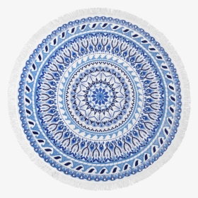 Vagabond Round Beach Towel In Blue And White By Vagabond - 787 Degree Wheel, HD Png Download, Transparent PNG