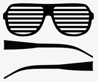 Shutter Sunglasses Vector Shades Aviator Free Transparent - Shutter Shades Png, Png Download, Transparent PNG