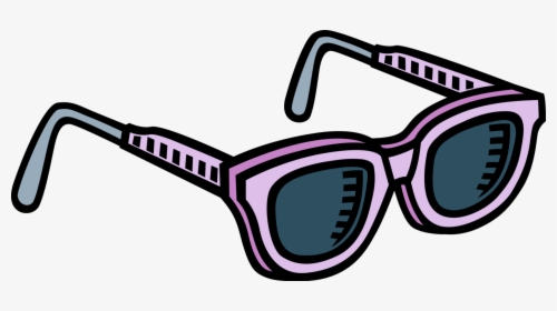 Vector Illustration Of Sunglasses Or Sun Glasses Protective - Sunglasses Black And White, HD Png Download, Transparent PNG