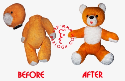 Restoration Toy Yellow Teddy Bear - Teddy Bear Restoration Before And After, HD Png Download, Transparent PNG