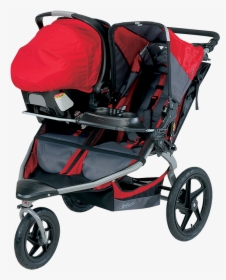 Best Free Pram Baby High Quality Png - Bob Double Stroller With Infant Car Seat, Transparent Png, Transparent PNG