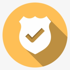 Icon Of A Security Badge - Flat Security Icon Png, Transparent Png, Transparent PNG