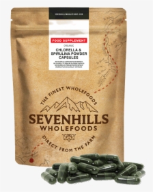 Sevenhills Wholefoods Organic Chlorella & Spirulina - Chlorella Seven Hills, HD Png Download, Transparent PNG
