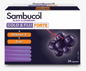 Sambucol Cold And Flu Capsules, HD Png Download, Transparent PNG