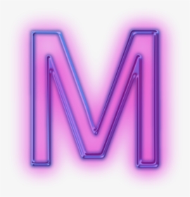#tumblr #purple #mor #m #neon #hologram - Purple M Png, Transparent Png, Transparent PNG