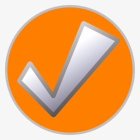 Orange Tick Vector, HD Png Download, Transparent PNG