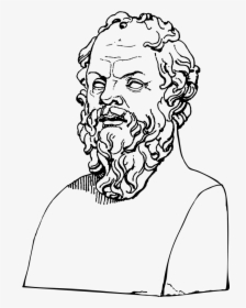 Socrates Bust Line Art - Socrates Clip Art, HD Png Download, Transparent PNG