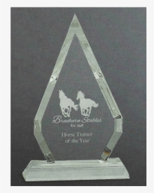 Laser Engraved Glass Pyramid Trophy - Trophy, HD Png Download, Transparent PNG