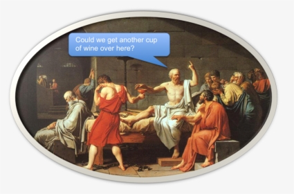 Ordering Wine - Death Of Socrates Painting, HD Png Download, Transparent PNG
