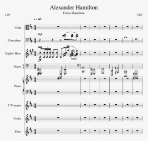 3554186 Alexander Hamilton - Backyardigans Viola Music Sheet, HD Png Download, Transparent PNG
