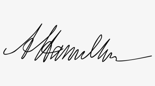 Alexander Hamilton Signature Transparent, HD Png Download, Transparent PNG