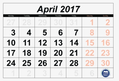 2017 Calender Png - 2011 Calendar, Transparent Png, Transparent PNG