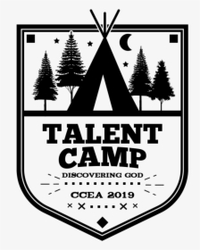 Talent Camp Logo 2019 Black - Logo Adventure Camp Png, Transparent Png, Transparent PNG