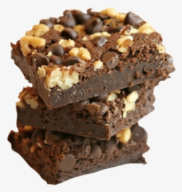 Food,chocolate Bar,rocky Road,snack - Walnut And Chocolate Chip Brownies, HD Png Download, Transparent PNG