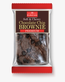 Premium Chocolate Chip Brownie - Euro Cake Soft And Chewy Chocolate Chip Brownie, HD Png Download, Transparent PNG