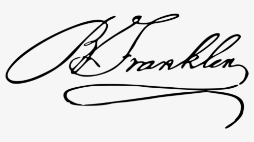 Benjamin Franklin In Cursive, HD Png Download, Transparent PNG