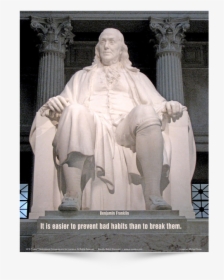 This Is The English Version Of Poster Design - Franklin Institute, Ben Franklin Statue, HD Png Download, Transparent PNG