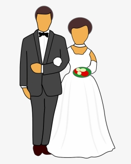 Bride And Groom Clipart, HD Png Download, Transparent PNG
