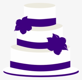 Cake Clipart Free Wedding - Wedding Cake Purple Clipart, HD Png Download, Transparent PNG