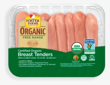 Organic Breast Tenders - Foster Farms Chicken Tenders, HD Png Download, Transparent PNG