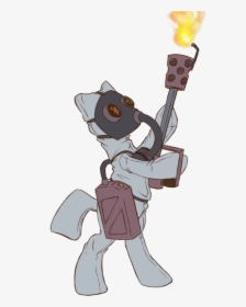 Floots, Earth Pony, Fallout Equestria, Fire, Flamethrower, - Cartoon, HD Png Download, Transparent PNG